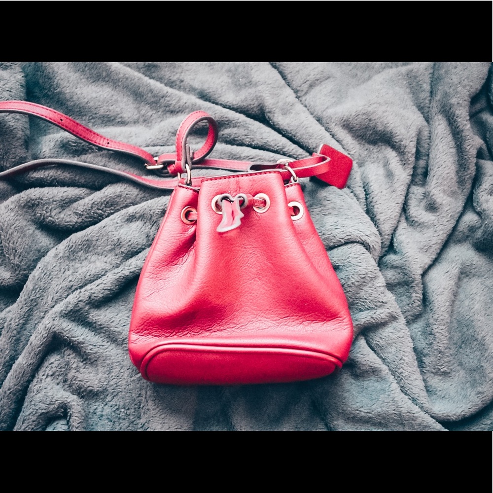 Burgundy Mini Drawstring Bag
